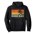 Redondo Beach California Ca Palms Sunset Hoodie - Trendy Graphic Men Women - T-Shirt, Sweatshirt, Hoodie