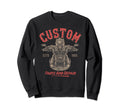 Badass Skeleton Riding Motorcycle Sweatshirt - Trendy Graphic Unisex - T-Shirt, Sweatshirt, Hoodie