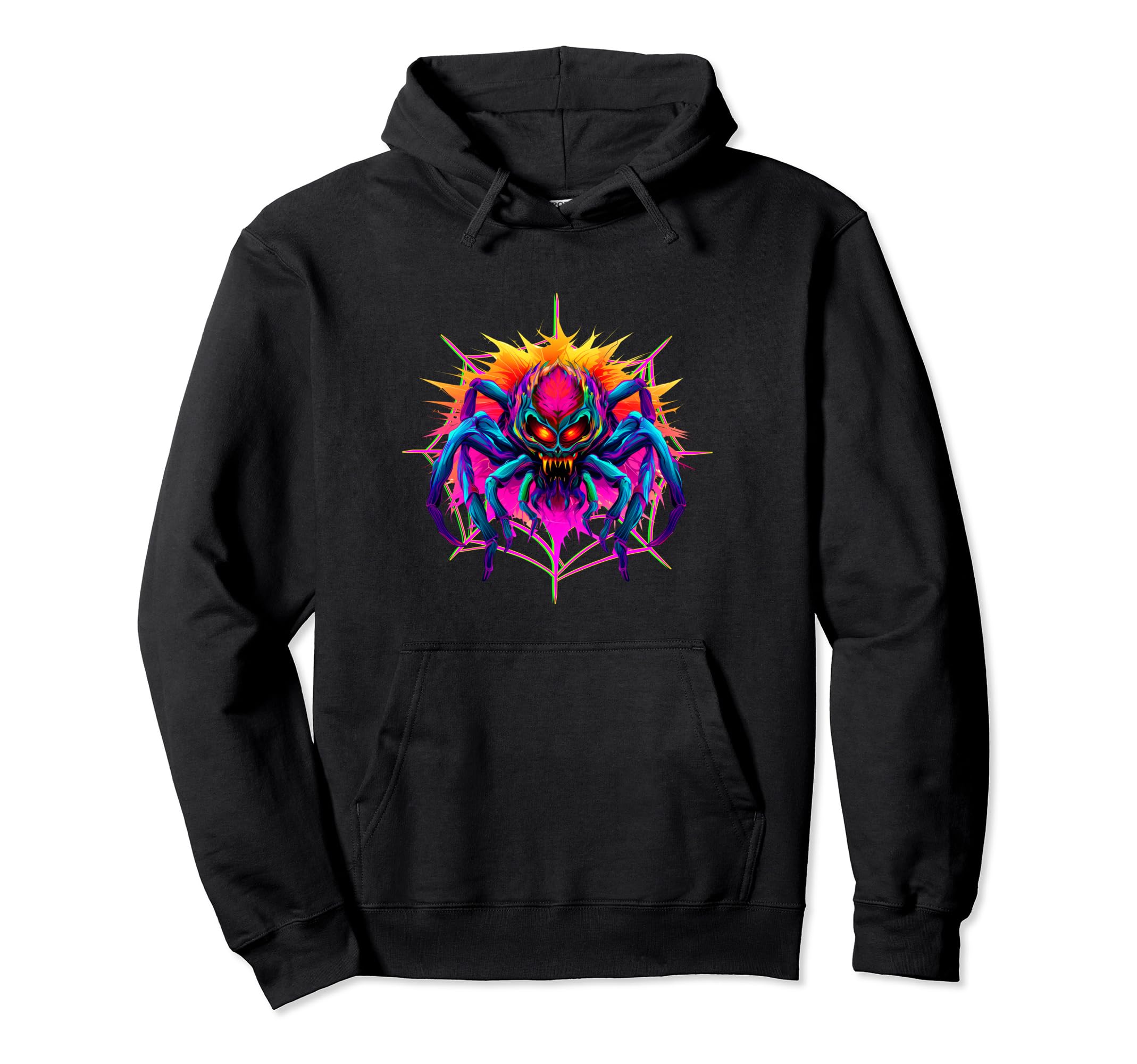 80S 90S Synthwave Arachnologist Hoodie - Minimalist Print Men Women - T-Shirt, Sweatshirt, Hoodie