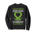 Heart I Wear Green Mental Health Sweatshirt - Trendy Graphic Unisex - T-Shirt, Sweatshirt, Hoodie