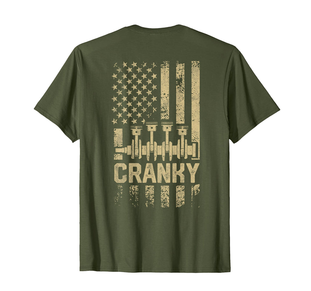 Mens Cranky Car Engine Crankshaft T-Shirt - Aesthetic Graphic Men Women - T-Shirt, Sweatshirt, Hoodie