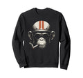 Cigar Smoking Monkey Motorcycle Sweatshirt - Streetwear Style Men Women - T-Shirt, Sweatshirt, Hoodie