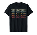 West Hollywood California West T-Shirt - Novelty Apparel for Adults - T-Shirt, Sweatshirt, Hoodie