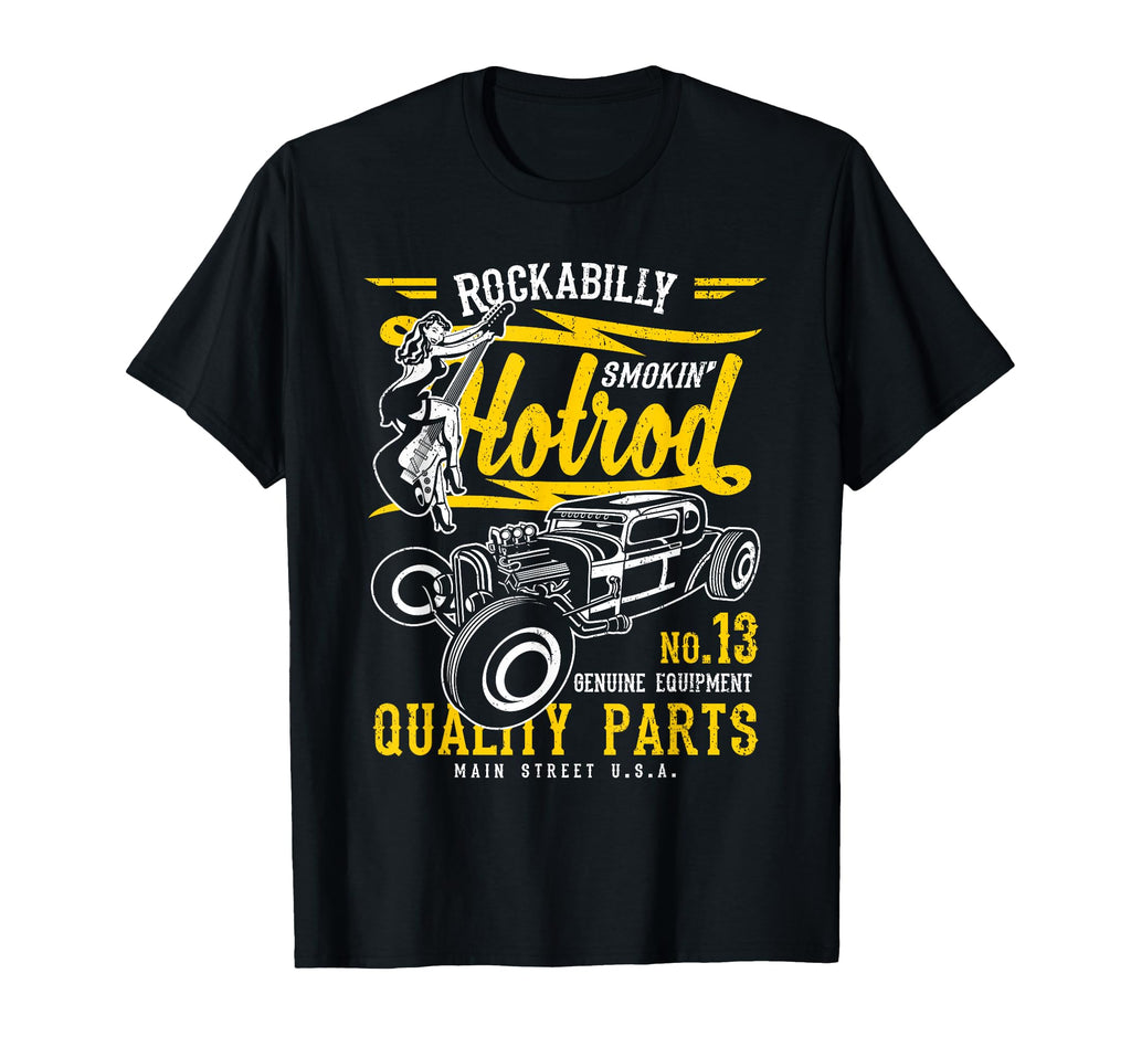 Hotrod Distressed T-Shirt - Custom Art Print Unisex - T-Shirt, Sweatshirt, Hoodie