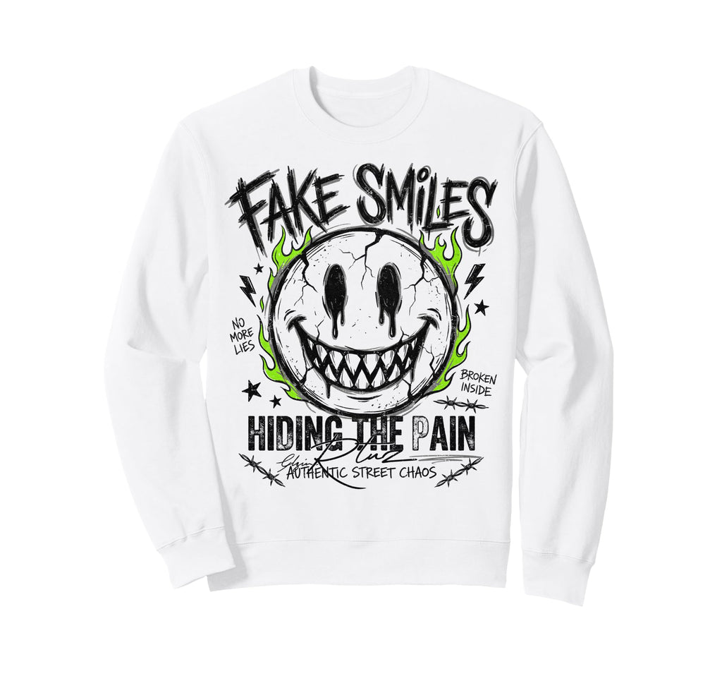 Aesthetic Streetwear Smile Sweatshirt - Aesthetic Graphic Unisex - T-Shirt, Sweatshirt, Hoodie
