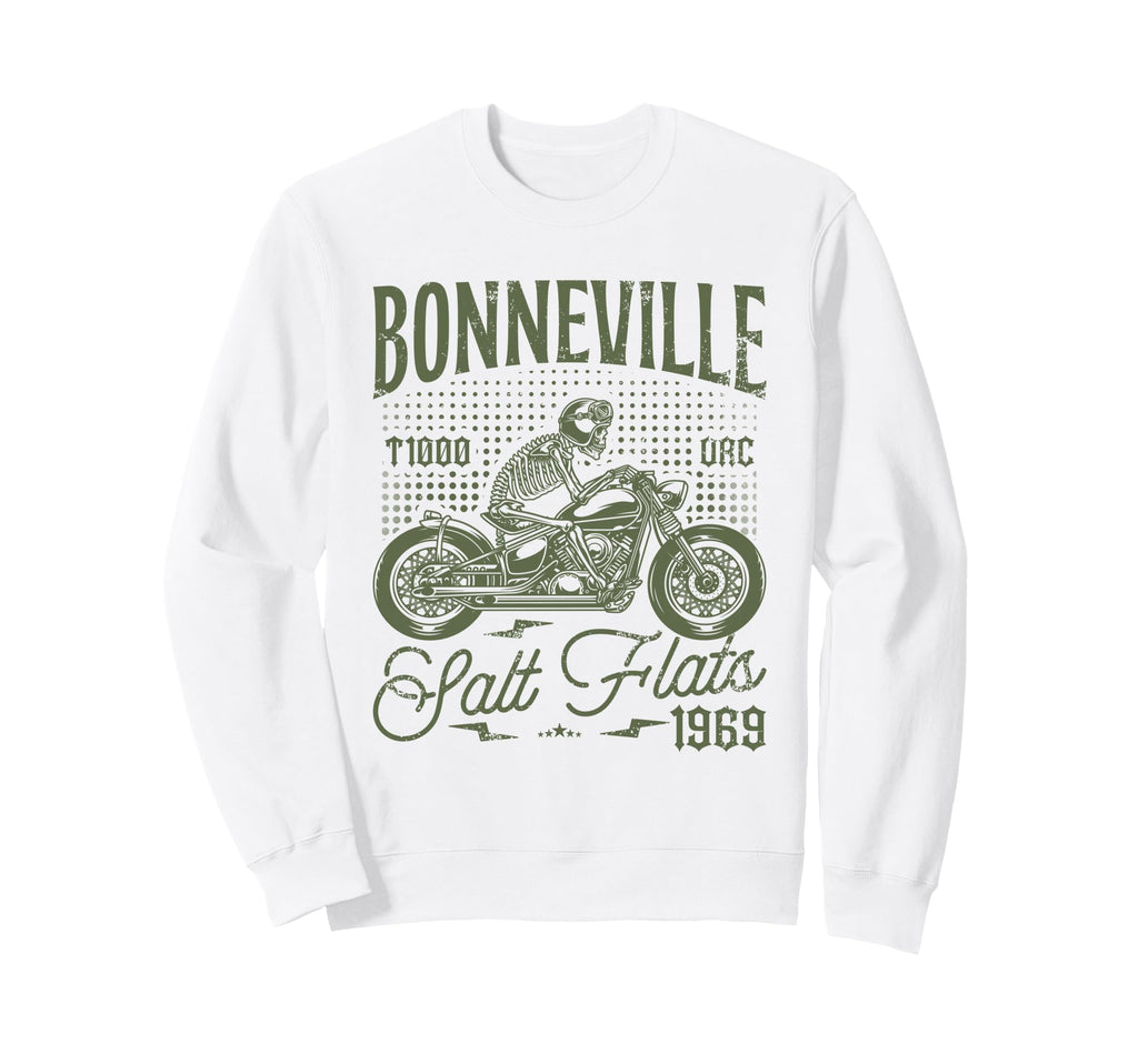 Bonneville Salt Flats Motorcycle Sweatshirt - Graphic Print for Adults - T-Shirt, Sweatshirt, Hoodie