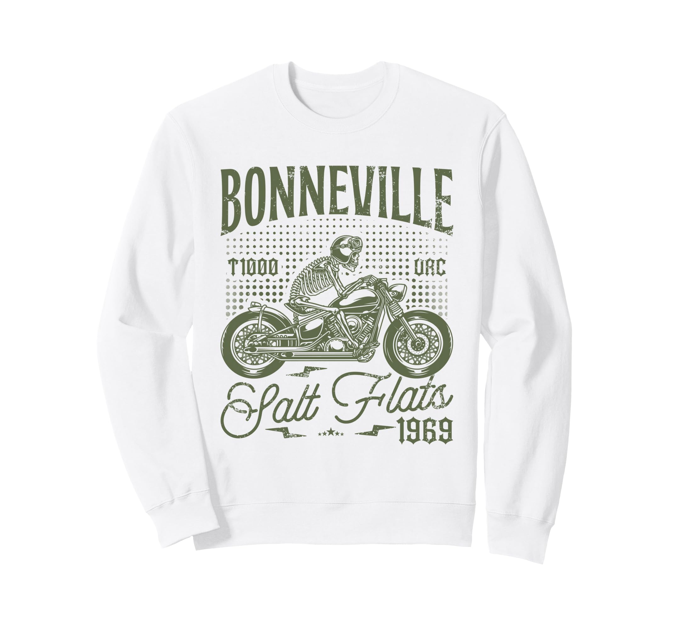 Bonneville Salt Flats Motorcycle Sweatshirt - Graphic Print for Adults - T-Shirt, Sweatshirt, Hoodie