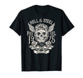 Hell And Steel Skull And Pistons T-Shirt - Casual Everyday Wear Unisex - T-Shirt, Sweatshirt, Hoodie