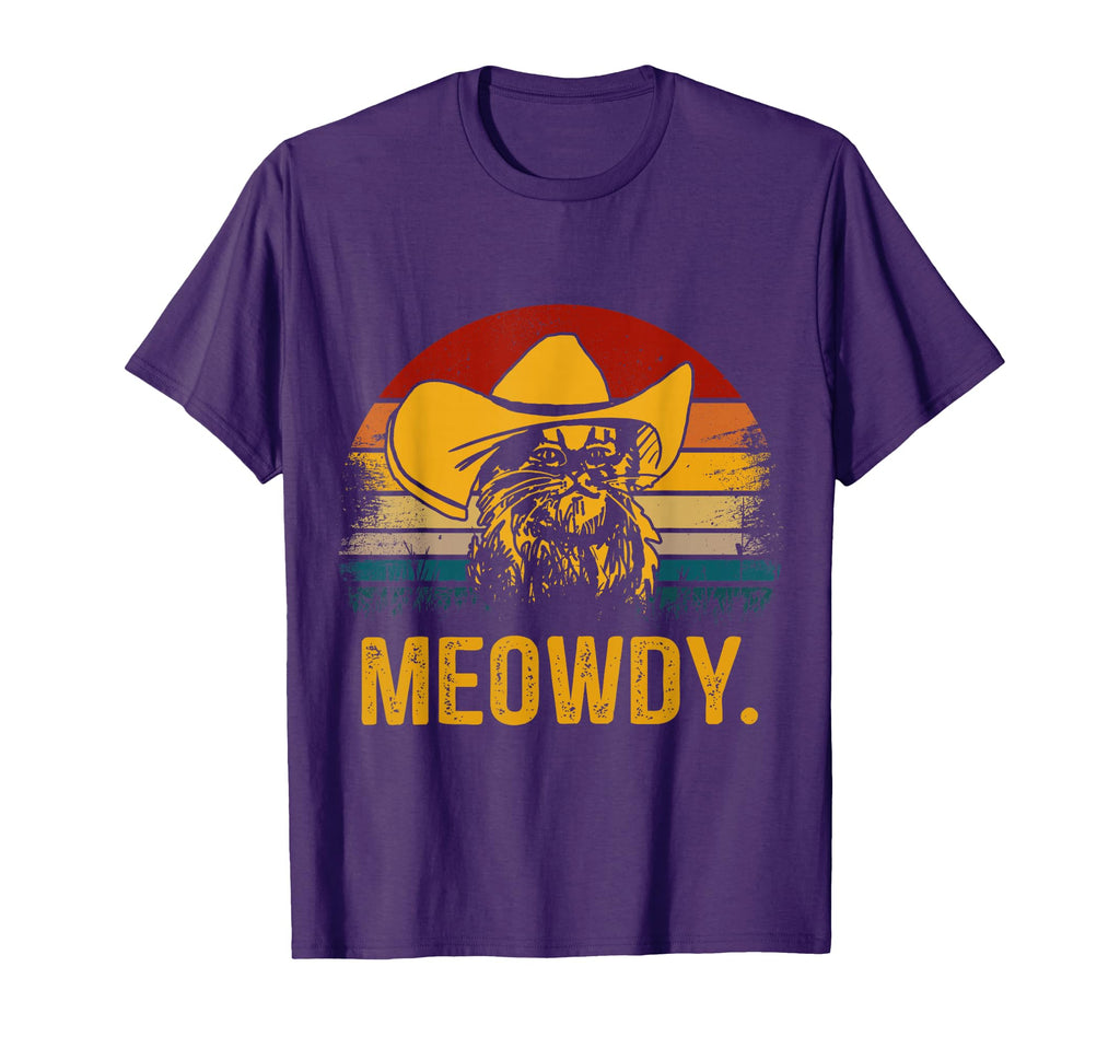 Meowdy Cowboy Cat Gift T-Shirt - Aesthetic Graphic for Adults - T-Shirt, Sweatshirt, Hoodie