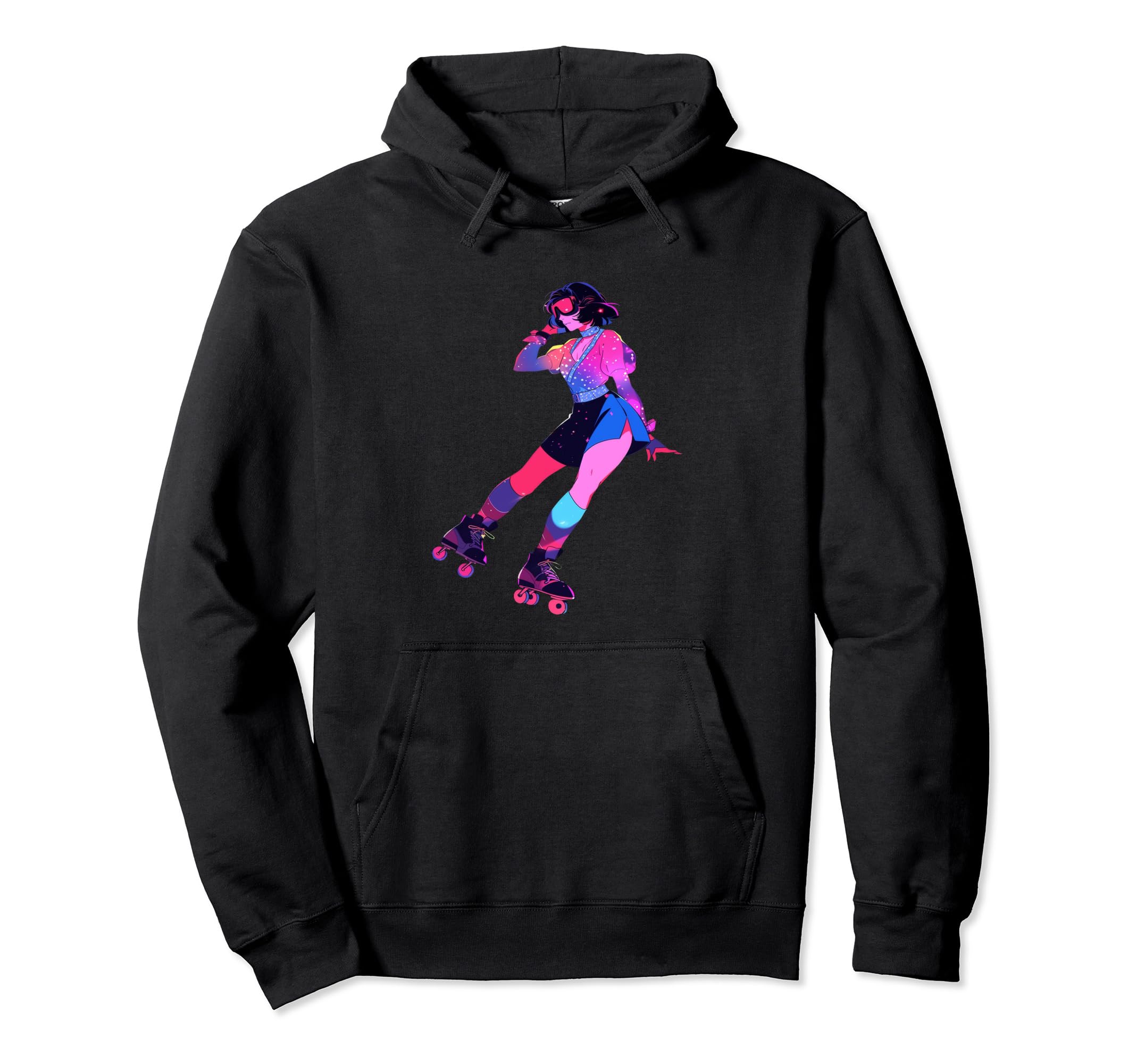 Roller Skating Roller Skater Disco 70S Hoodie - Unique Graphic Men Women - T-Shirt, Sweatshirt, Hoodie