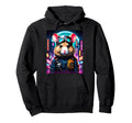 Japanese Vaporwave Hamster 80S Synthwave Hoodie - Trendy Graphic Unisex - T-Shirt, Sweatshirt, Hoodie