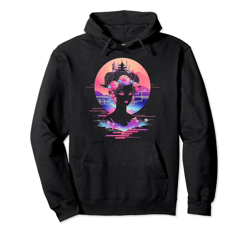 Vaporwave Geisha 80S Synthwave 29 Hoodie - Streetwear Style Men Women - T-Shirt, Sweatshirt, Hoodie