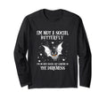 Im Not Social Butterfly Im T-Shirt - Aesthetic Graphic Men Women - T-Shirt, Sweatshirt, Hoodie