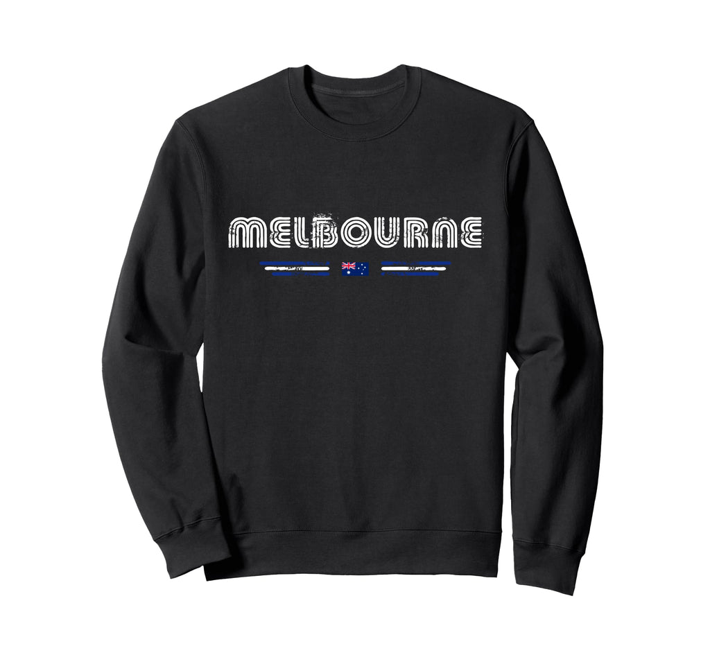 Melbourne Australia 70S 80S Type Sweatshirt - Fun Novelty Design Unisex - T-Shirt, Sweatshirt, Hoodie