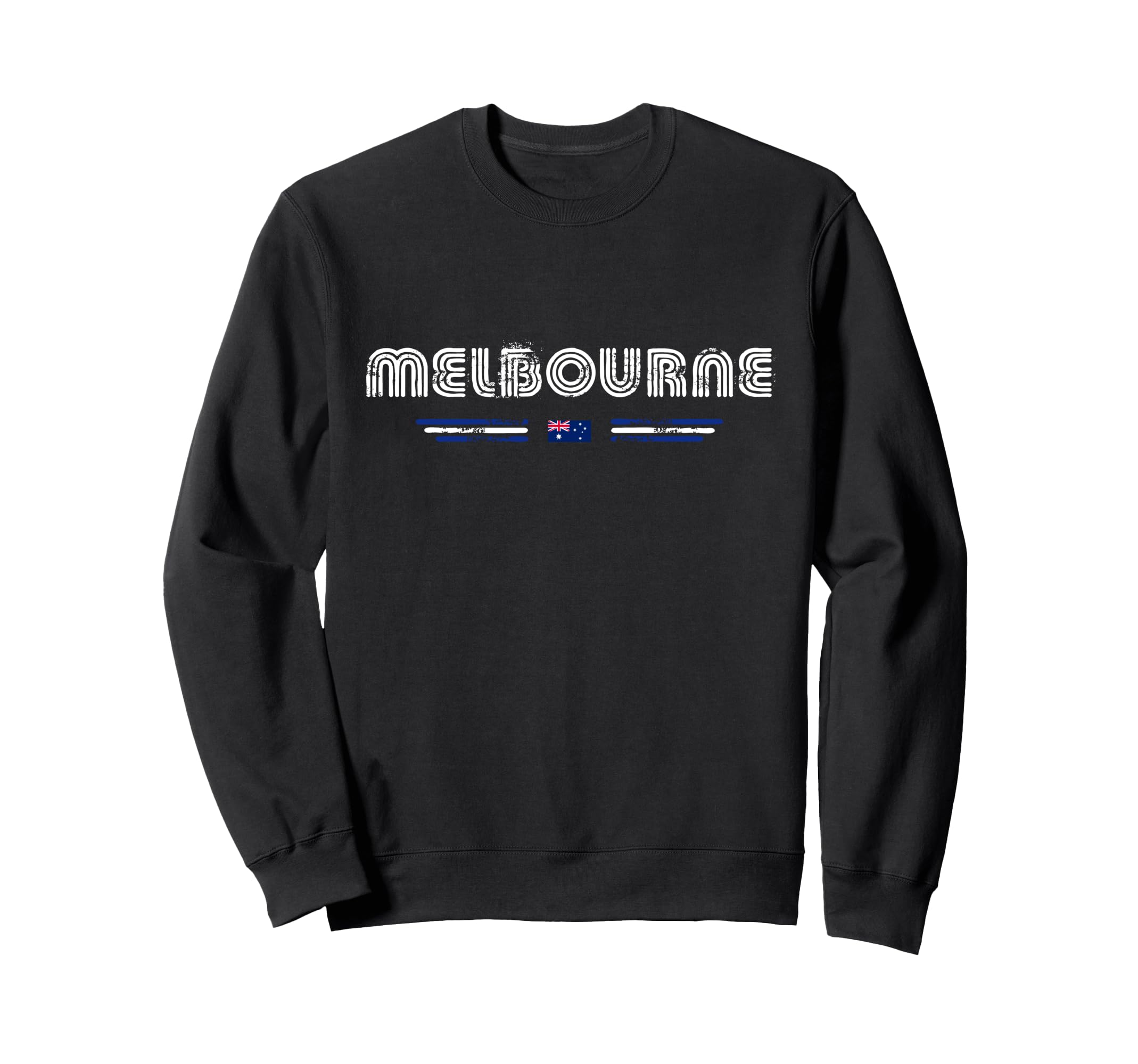 Melbourne Australia 70S 80S Type Sweatshirt - Fun Novelty Design Unisex - T-Shirt, Sweatshirt, Hoodie