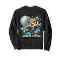 Aesthetic Tiger Disco Sweatshirt - Custom Art Print for Adults - T-Shirt, Sweatshirt, Hoodie