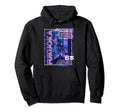 Fukuoka City 80S Synthwave Skyline Japan Hoodie - Streetwear Style Unisex - T-Shirt, Sweatshirt, Hoodie