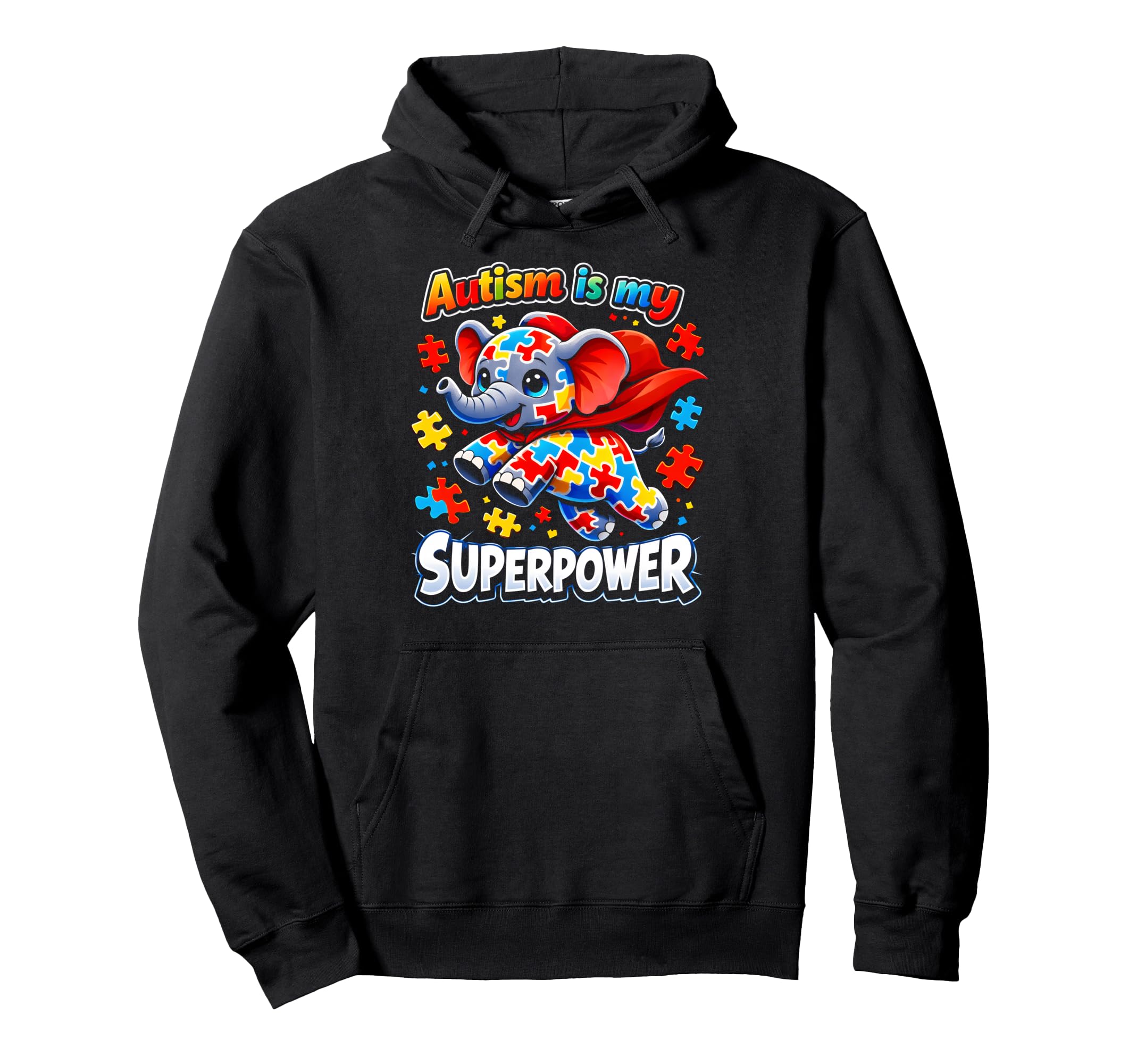 Autism Is My Superpower Neurodiversity Hoodie - Custom Art Print Men Women - T-Shirt, Sweatshirt, Hoodie