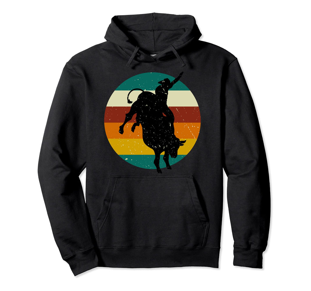 Bucking Bull Riding Rodeo Rider Hoodie - Custom Art Print for Adults - T-Shirt, Sweatshirt, Hoodie