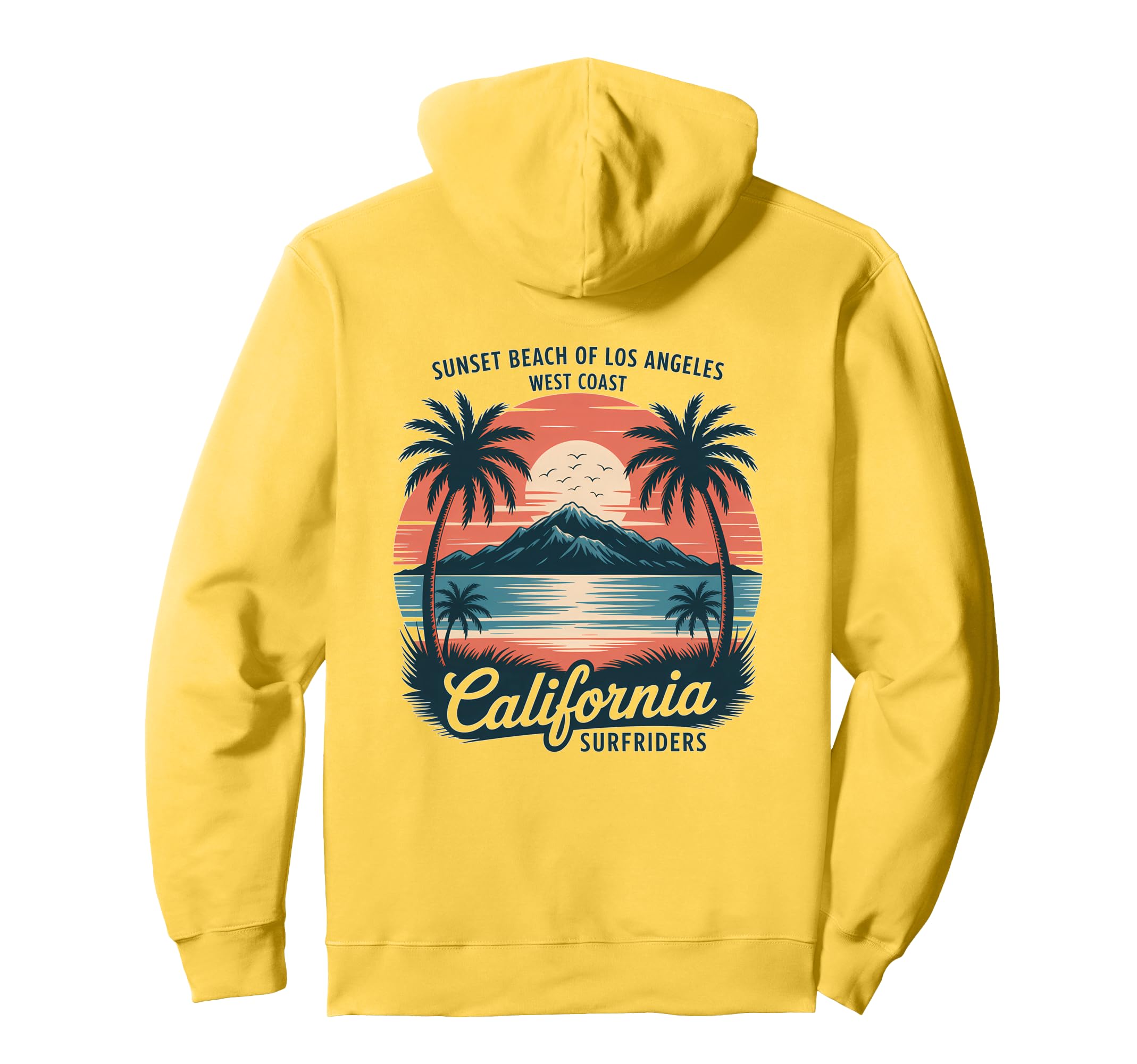 California Beach Summer Vibes Ocean West Hoodie - Trendy Graphic Men Women - T-Shirt, Sweatshirt, Hoodie