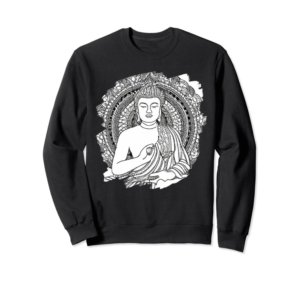 Zen Buddha Mandala Spiritual Sweatshirt - Casual Everyday Wear Unisex - T-Shirt, Sweatshirt, Hoodie