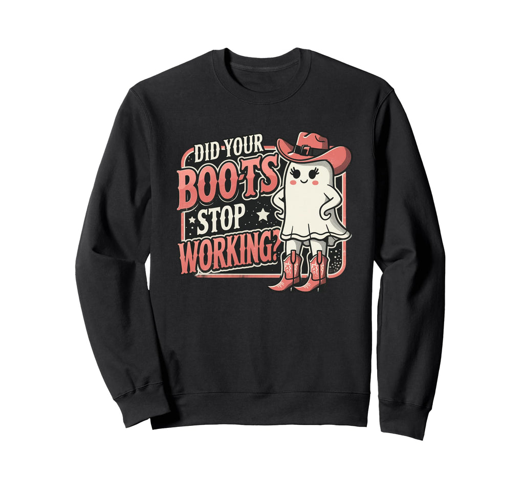 Funny Cowboy Ghost Country Sweatshirt - Casual Everyday Wear Men Women - T-Shirt, Sweatshirt, Hoodie