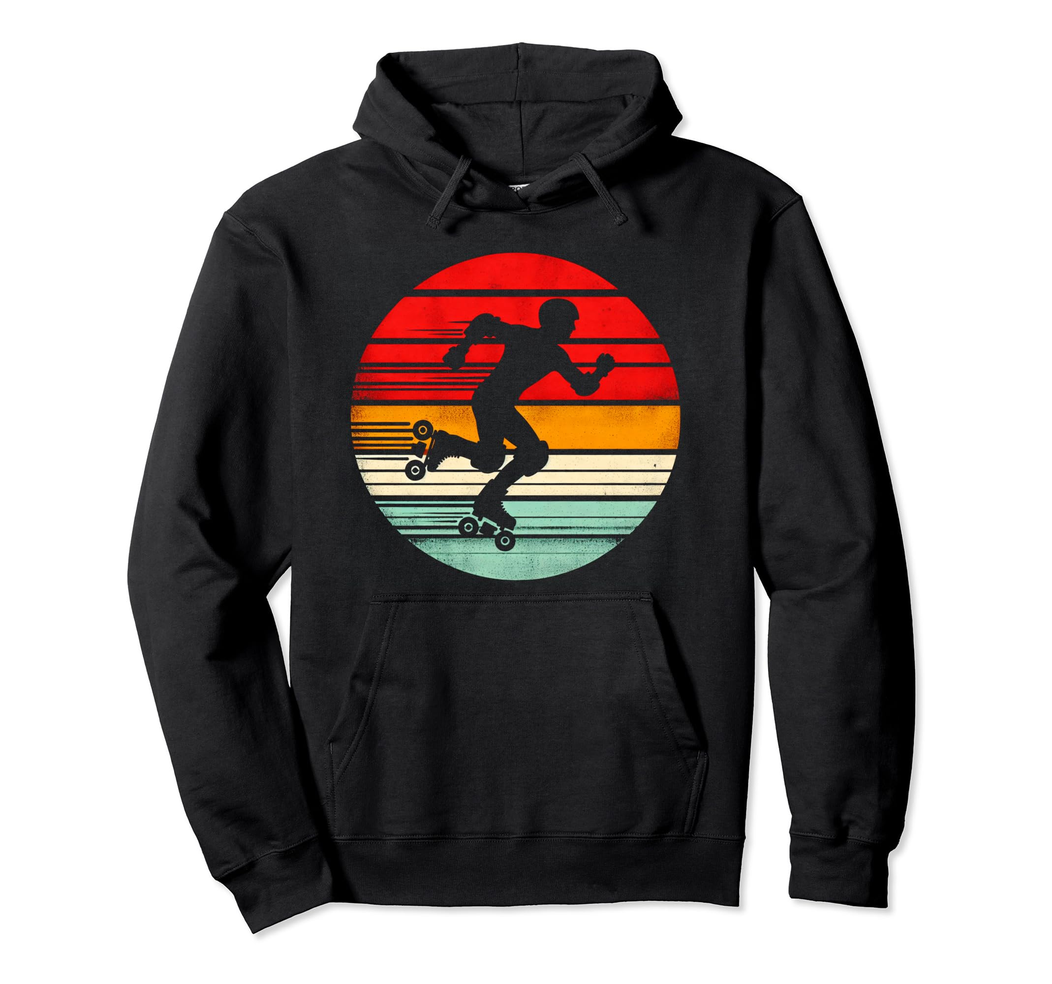 Skater Roller Skating Roller Skate Hoodie - Minimalist Print for Adults - T-Shirt, Sweatshirt, Hoodie