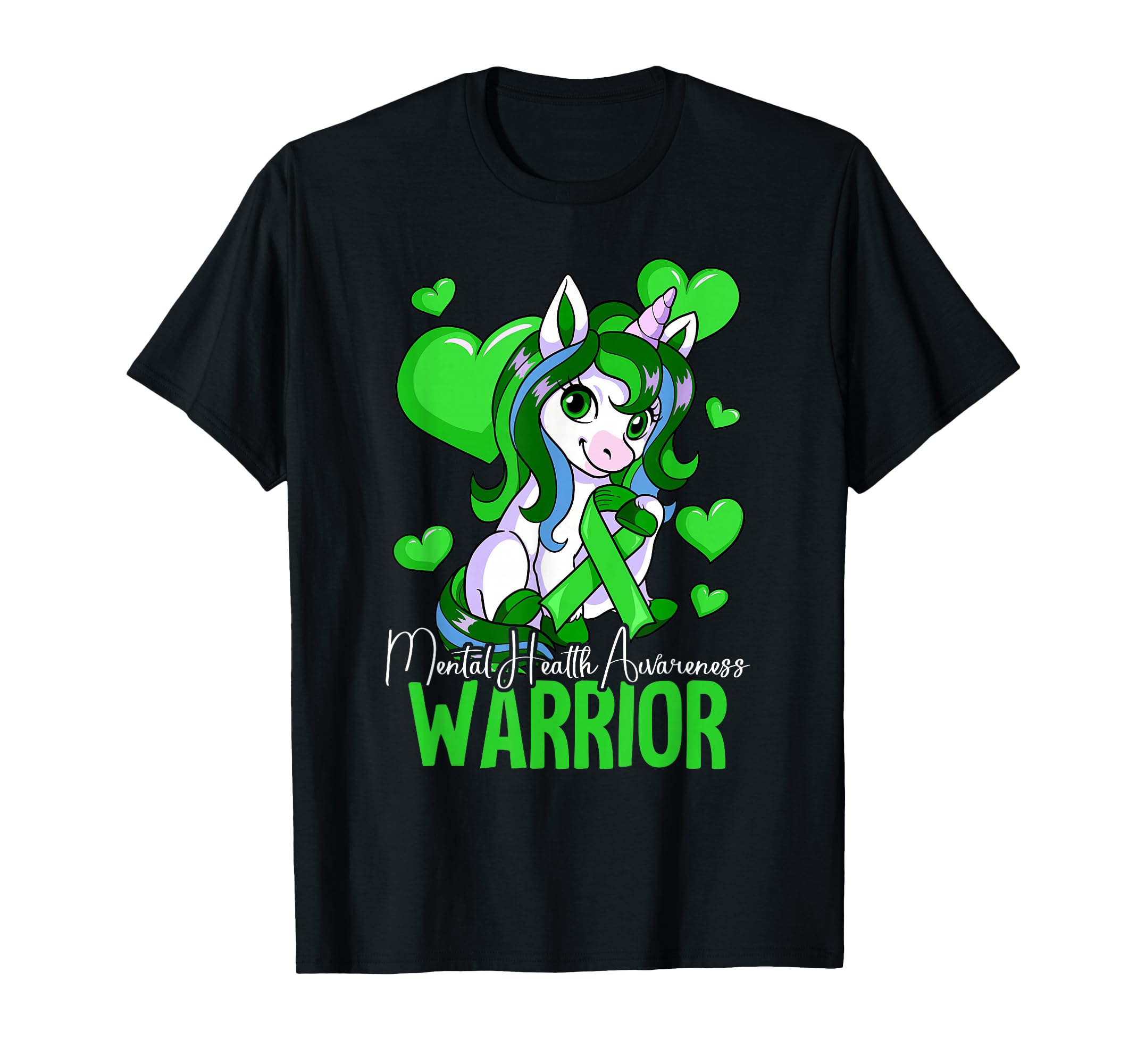 Warrior Mental Health Awareness T-Shirt - Fun Novelty Design for Adults - T-Shirt, Sweatshirt, Hoodie