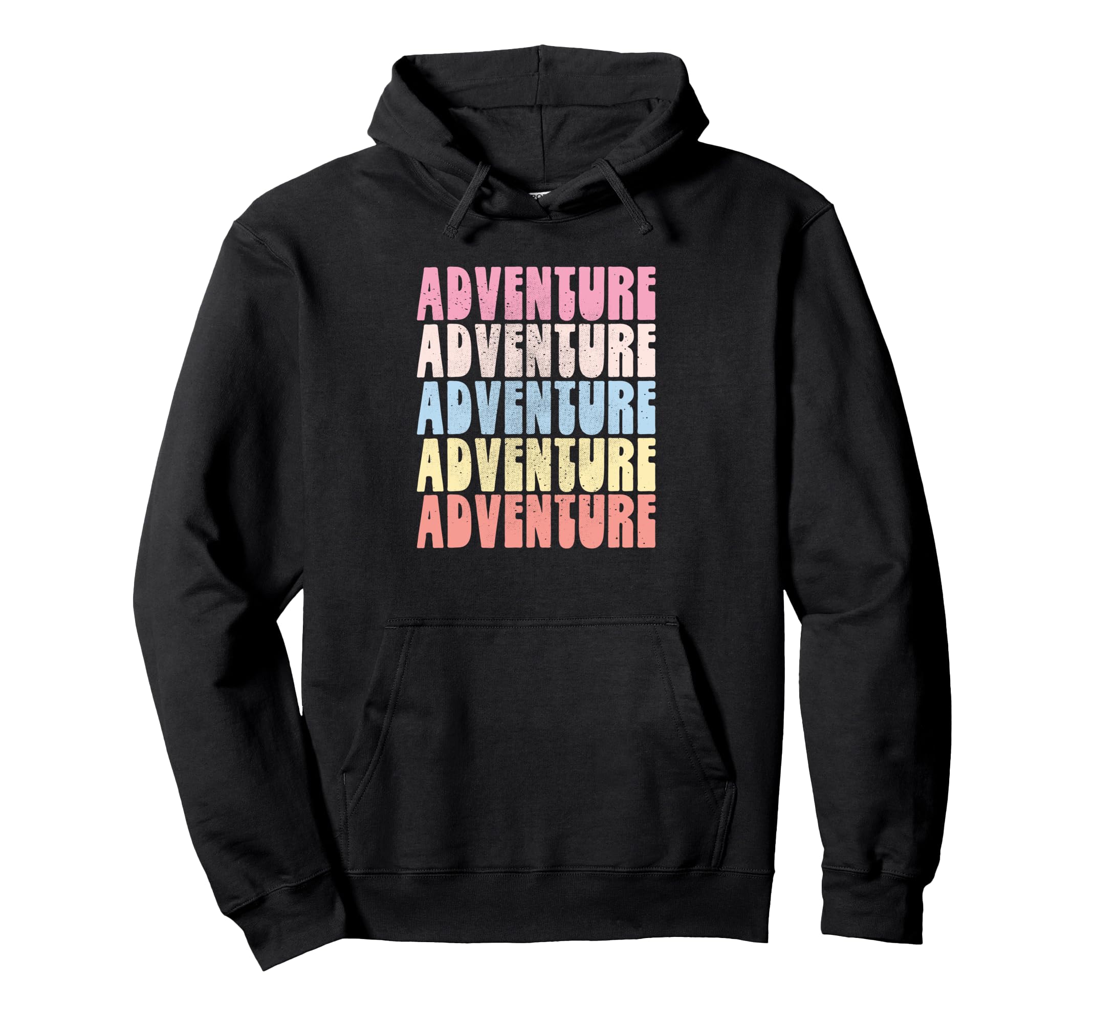 Adventure Rainbow Bold Colorful Hoodie - Graphic Print for Adults - T-Shirt, Sweatshirt, Hoodie