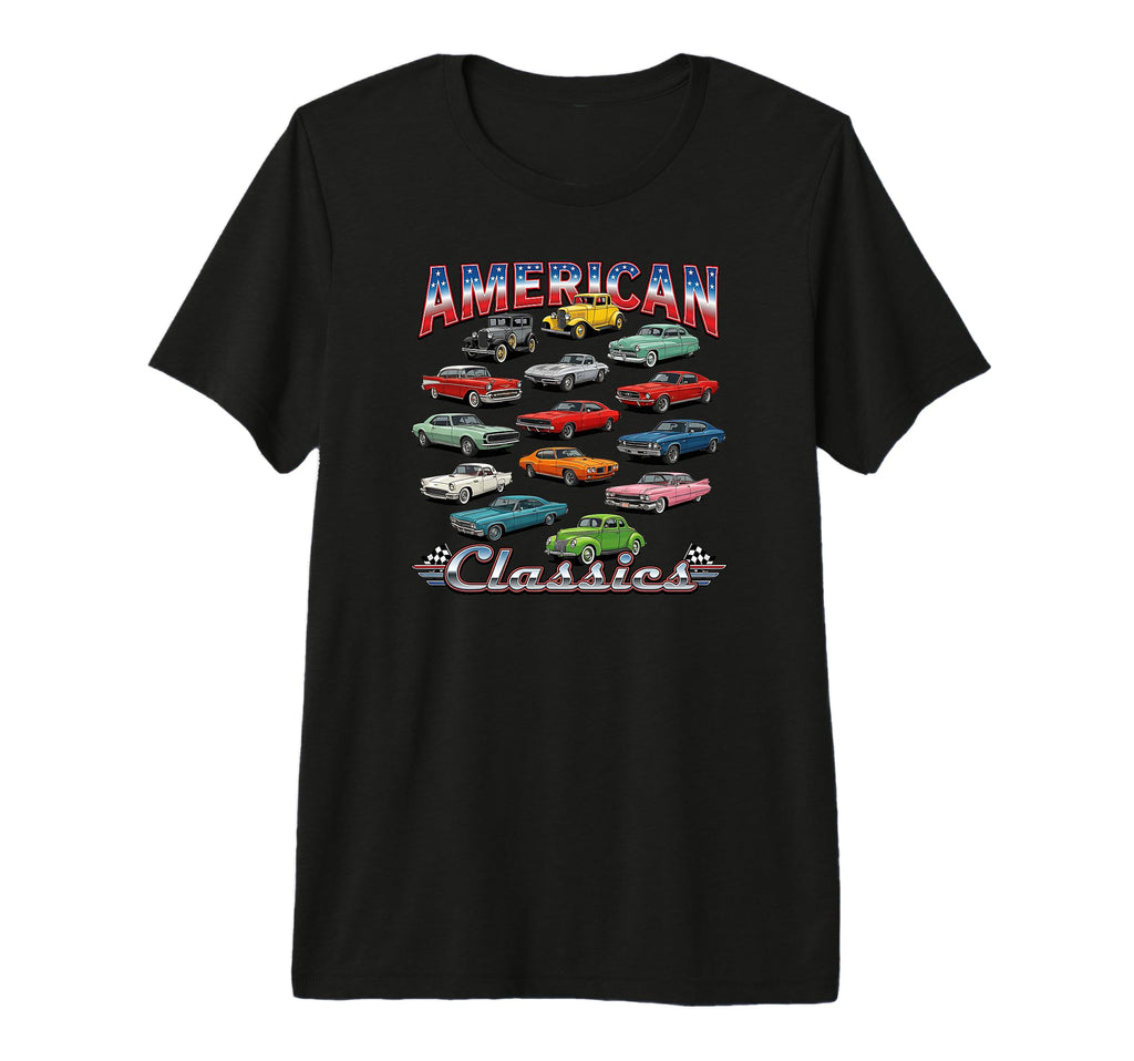 American Automobile Classics Tri Blend T-Shirt - Trendy Graphic Men Women - T-Shirt, Sweatshirt, Hoodie