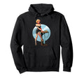 Pin Up Phone America Art Nostalgia Hoodie - Fun Novelty Design for Adults - T-Shirt, Sweatshirt, Hoodie