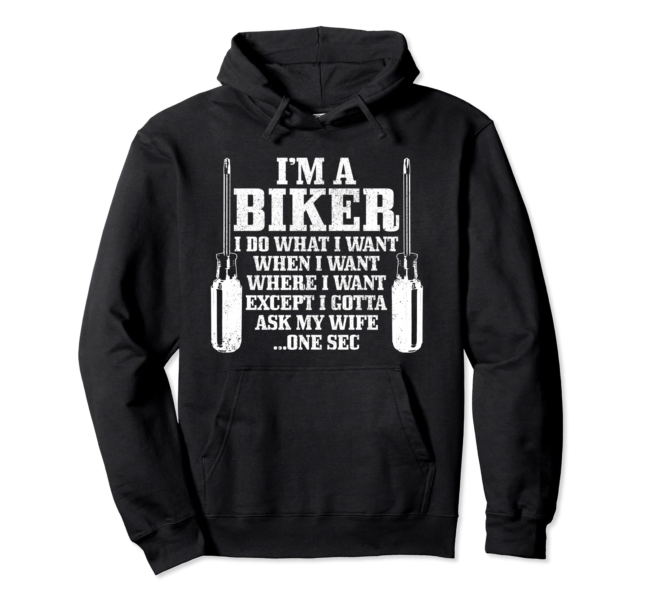 Funny Biker Have To Ask Wife Hoodie - Streetwear Style Men Women - T-Shirt, Sweatshirt, Hoodie