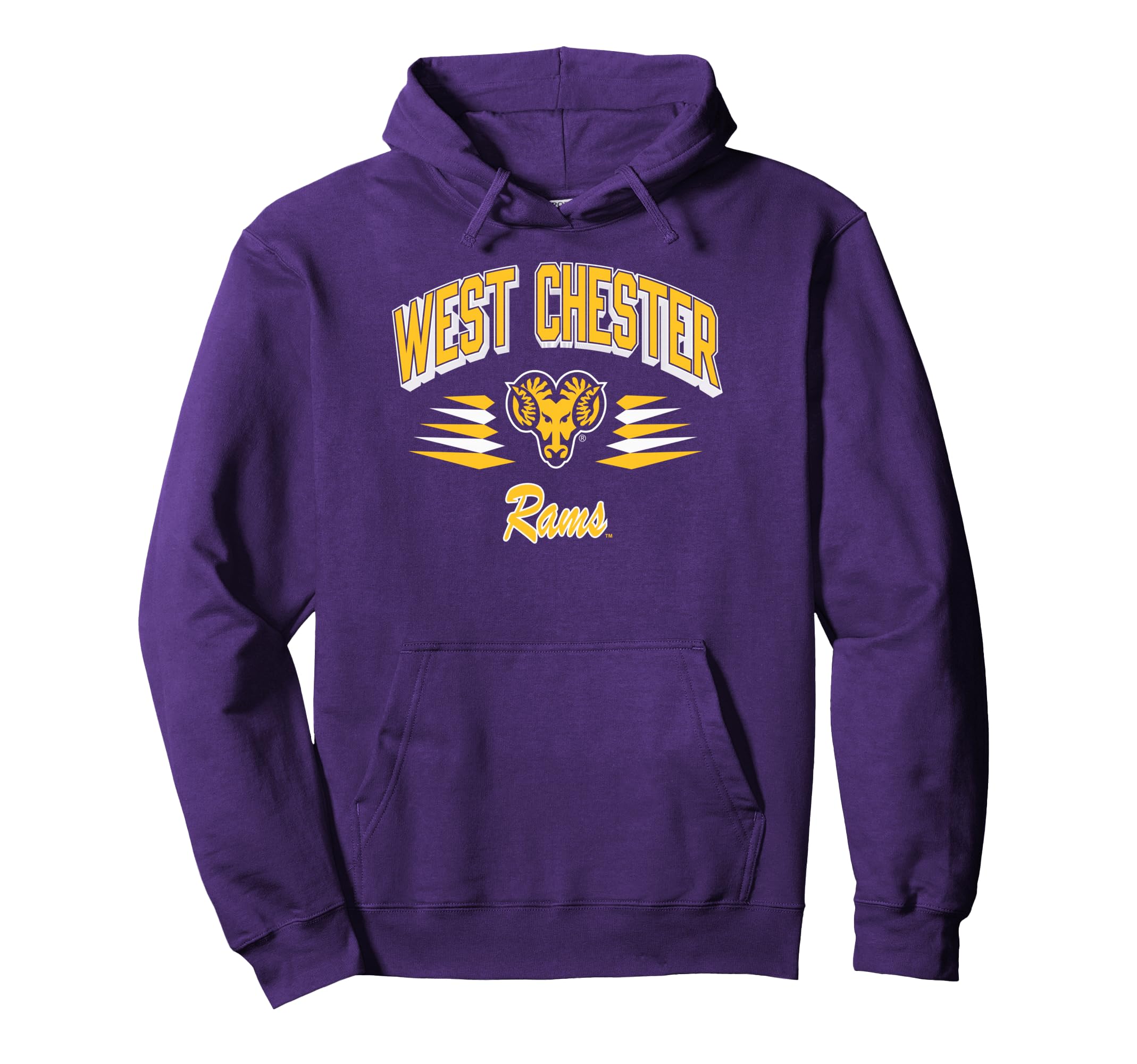 West Chester Golden Rams Diamond Purple Hoodie - Minimalist Print Men Women - T-Shirt, Sweatshirt, Hoodie
