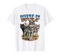 Wolf 70S 90S Wolf Animal Lover Wolves T-Shirt - Minimalist Print Unisex - T-Shirt, Sweatshirt, Hoodie
