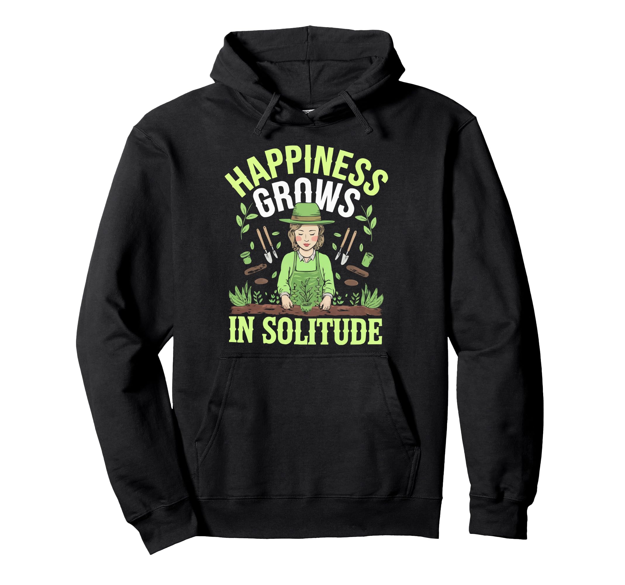Introvert Gardener Shyness Garden Hoodie - Aesthetic Graphic Men Women - T-Shirt, Sweatshirt, Hoodie