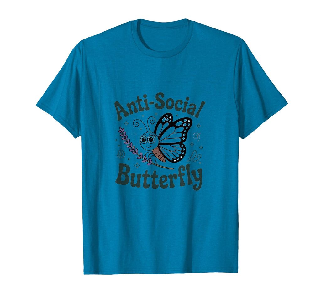 Gothic Antisocial Aesthetic Butterfly T-Shirt - Aesthetic Graphic Unisex - T-Shirt, Sweatshirt, Hoodie