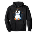 Meditation Penguin Yoga Pose Hoodie - Casual Everyday Wear Men Women - T-Shirt, Sweatshirt, Hoodie