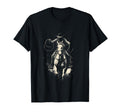 Rodeo Cowboy Dark Western Horse Art T-Shirt - Trendy Graphic Unisex - T-Shirt, Sweatshirt, Hoodie