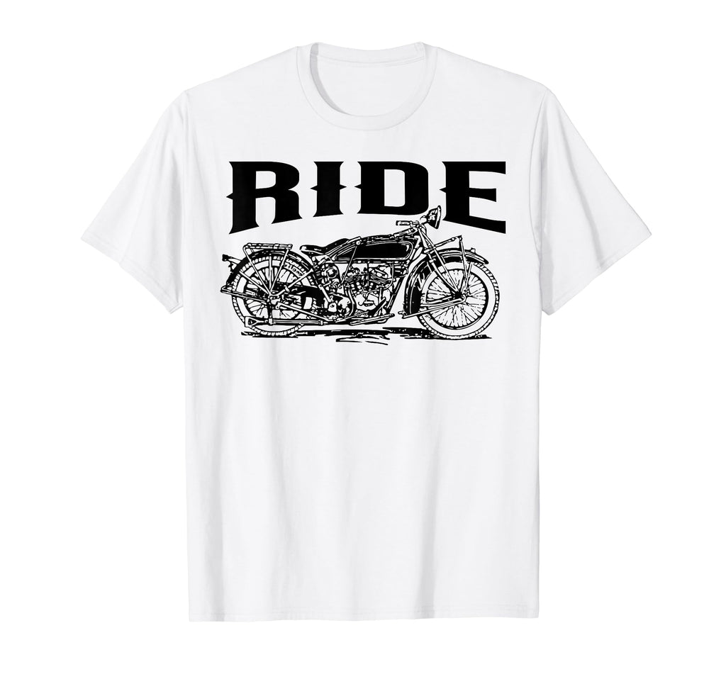 Ride Motorcycle Motorcycling Biker T-Shirt - Trendy Graphic for Adults - T-Shirt, Sweatshirt, Hoodie