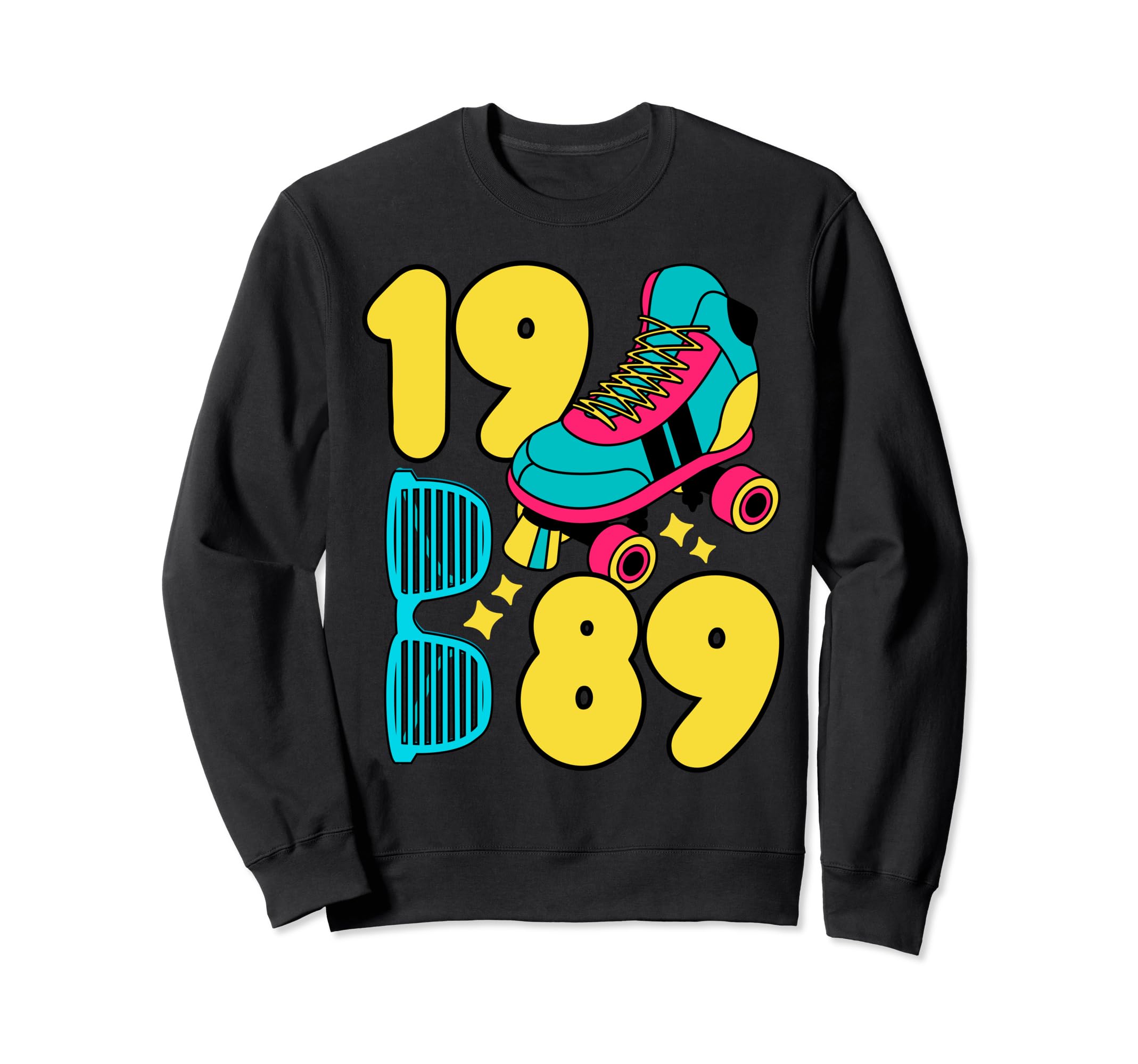 1989 Roller Rink 80S Night Nostalgia Sweatshirt - Trendy Graphic Men Women - T-Shirt, Sweatshirt, Hoodie