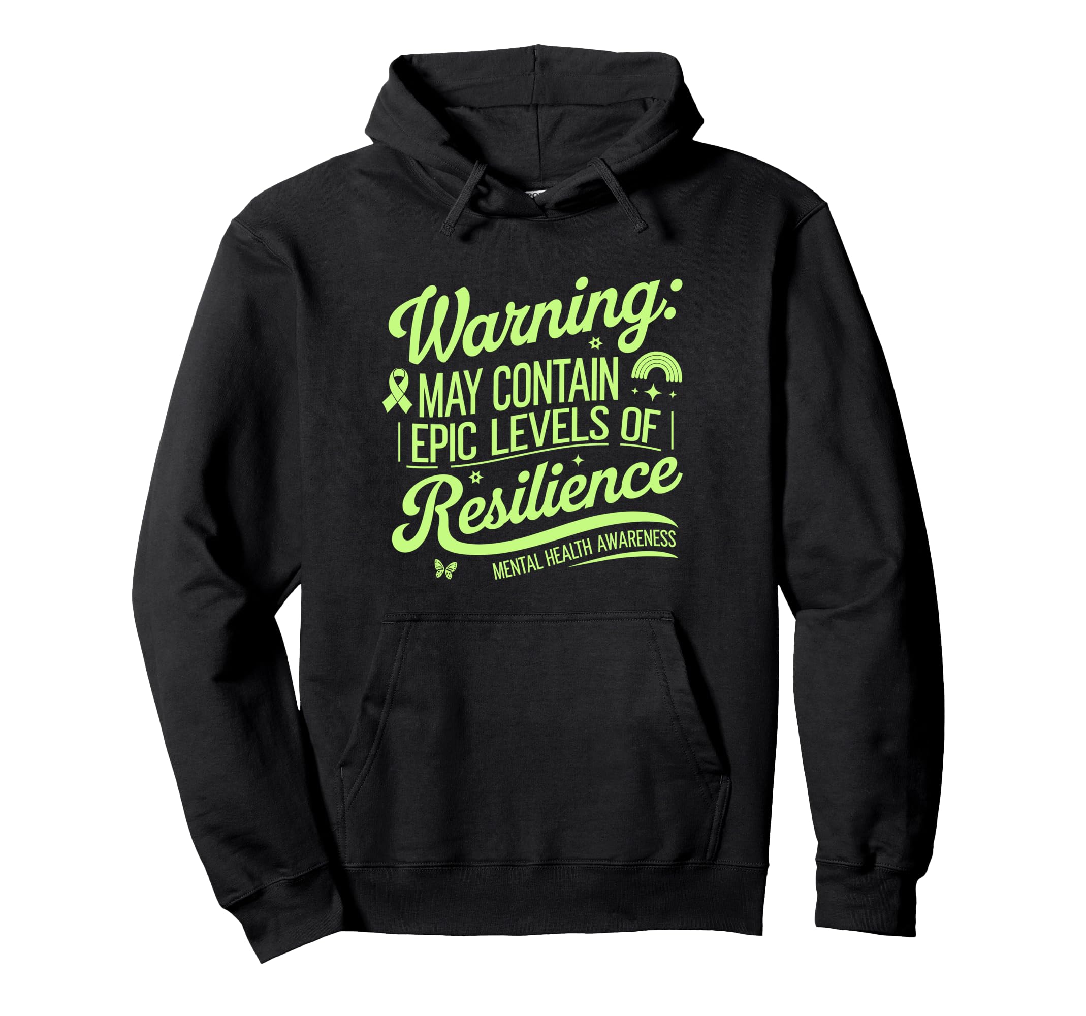 Funny Empowering Mental Health Awareness Hoodie - Custom Art Print Unisex - T-Shirt, Sweatshirt, Hoodie