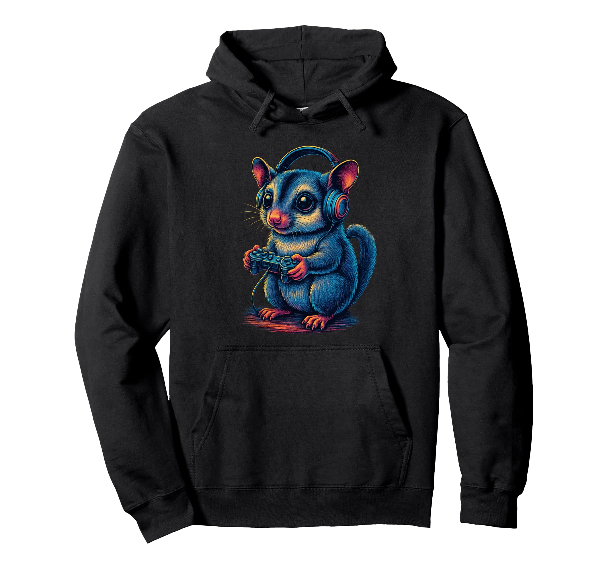 Sugar Glider Gamer Gaming Pet Lover Hoodie - Fun Novelty Design Men Women - T-Shirt, Sweatshirt, Hoodie