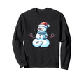 Meditation Snowman Yoga Pose Sweatshirt - Casual Everyday Wear Unisex - T-Shirt, Sweatshirt, Hoodie