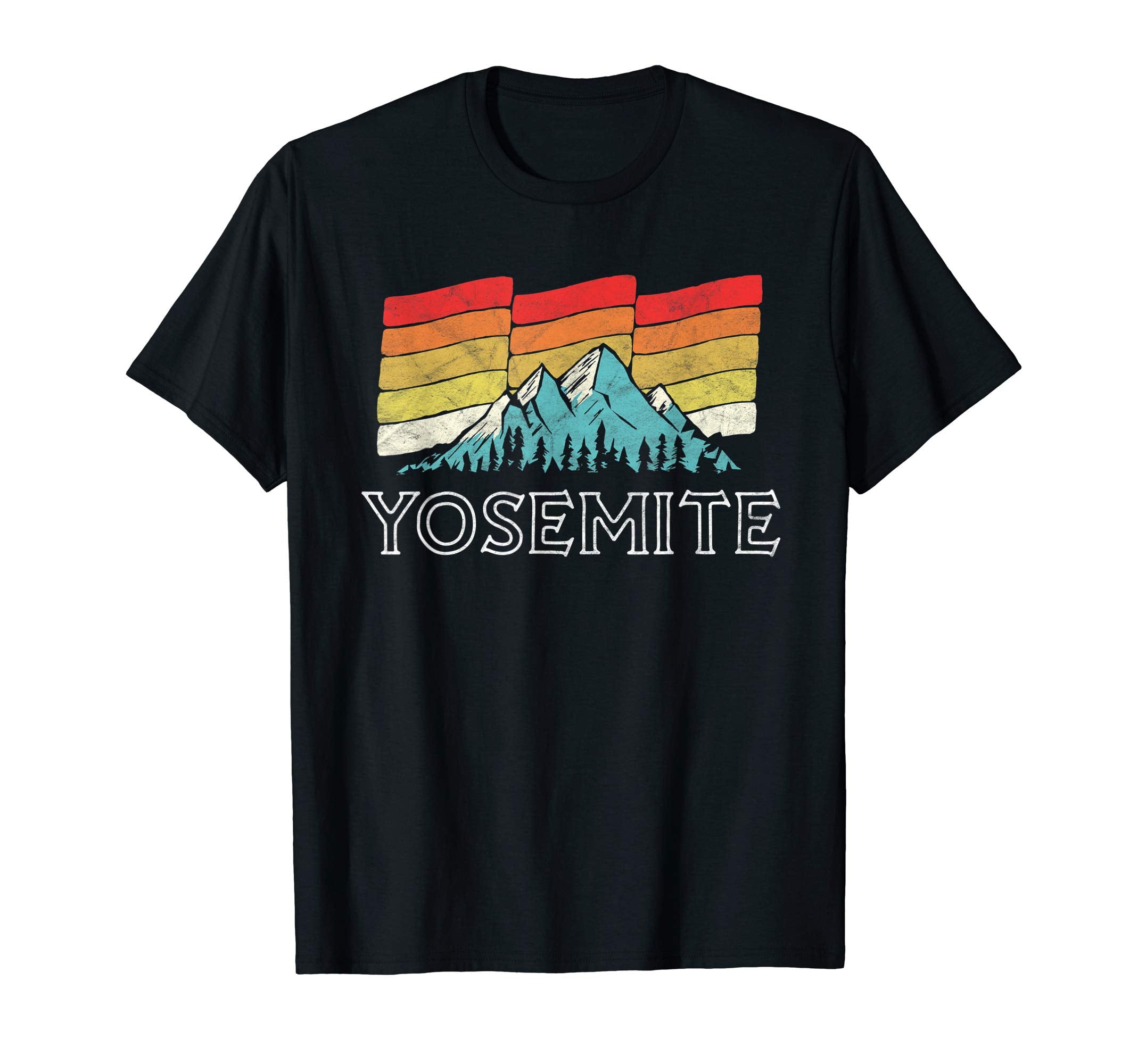 Yosemite National Park Wavy Sunset Sky T-Shirt - Novelty Apparel Men Women - T-Shirt, Sweatshirt, Hoodie