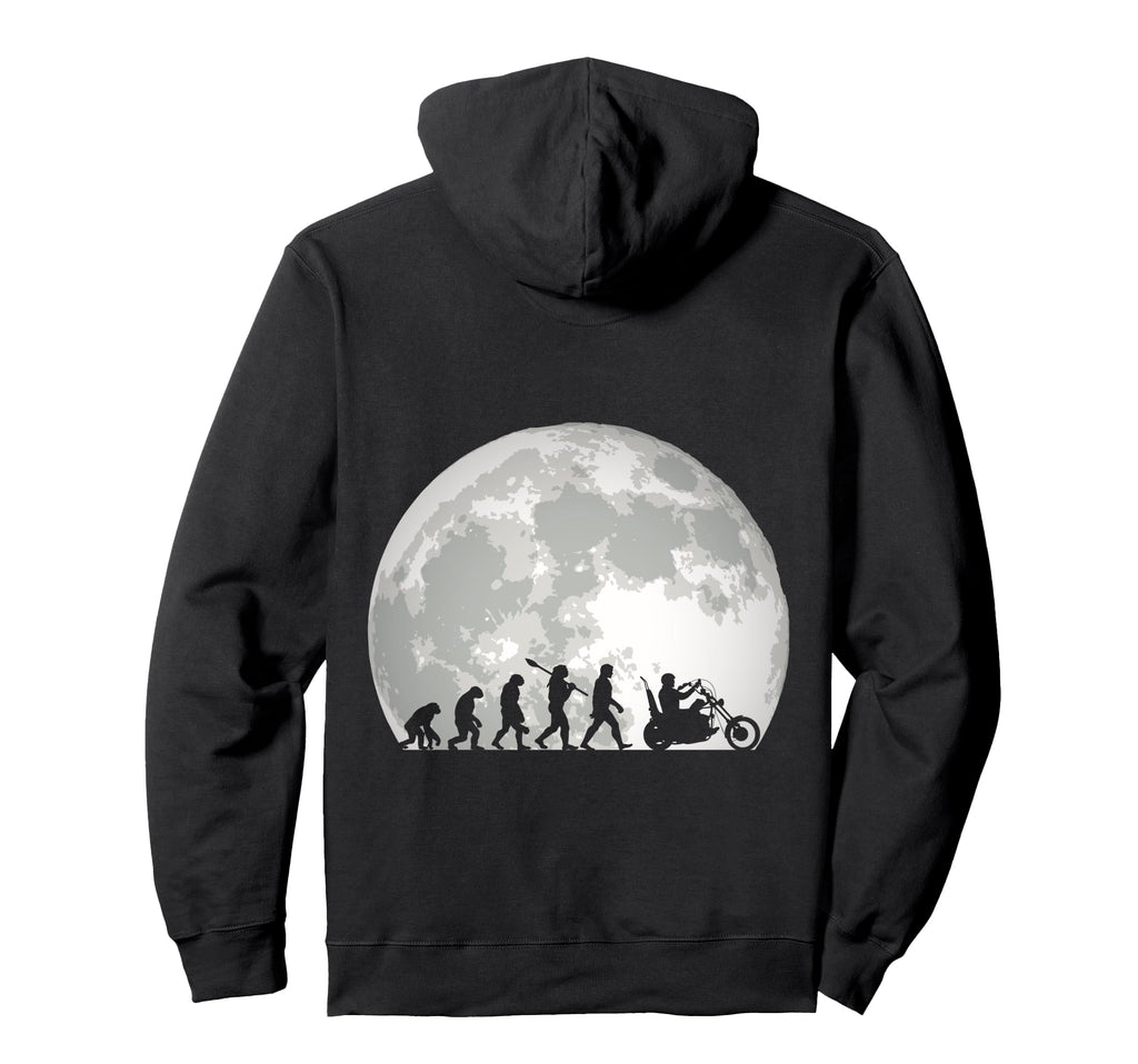 Motorcycle Evolution Chopper Biker Hoodie - Streetwear Style Unisex - T-Shirt, Sweatshirt, Hoodie