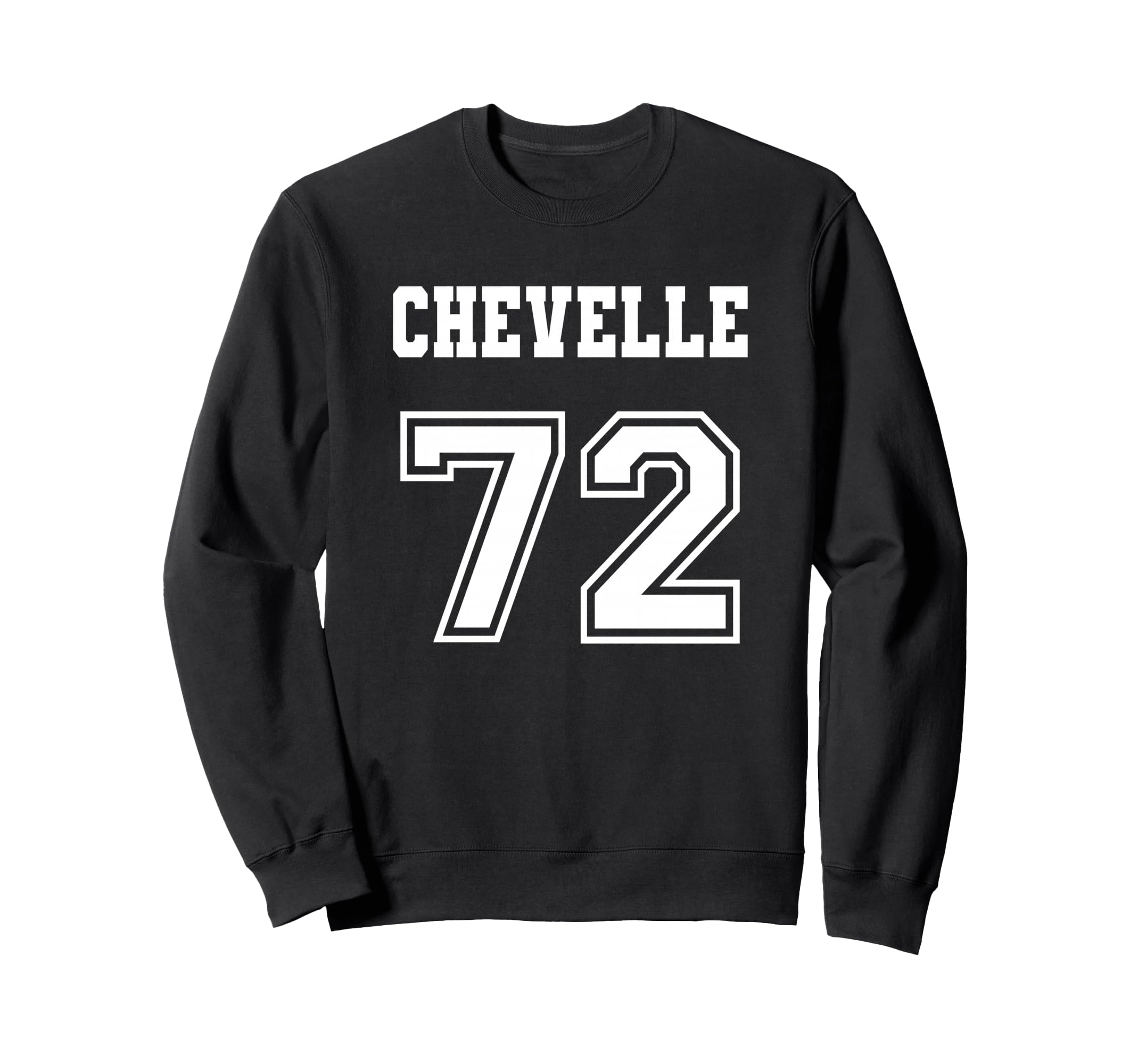 Jersey Chevelle 72 1972 Old School Sweatshirt - Novelty Apparel for Adults - T-Shirt, Sweatshirt, Hoodie