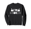 Im Ok Im Broken Suicide Prevention Sweatshirt - Aesthetic Graphic Unisex - T-Shirt, Sweatshirt, Hoodie