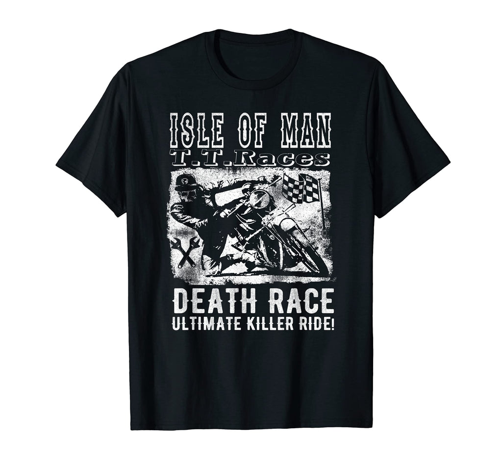 Isle Death Race Biker Motorcycle T-Shirt - Casual Everyday Wear Men Women - T-Shirt, Sweatshirt, Hoodie