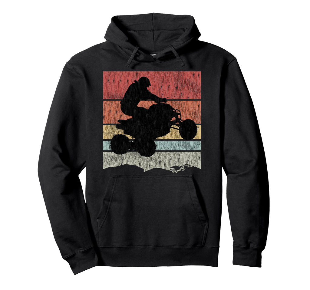 4 Wheeling Flying Atv Quad Rider Hoodie - Trendy Graphic for Adults - T-Shirt, Sweatshirt, Hoodie