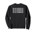 Fine Art Photography Wavy Text Sweatshirt - Minimalist Print for Adults - T-Shirt, Sweatshirt, Hoodie